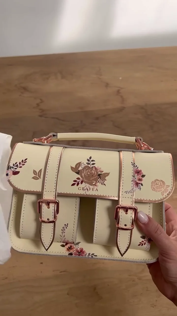 Women Floral Embroidered Handbag | Stylish PU Leather Shoulder Bag | Fashion Party Purse | Elegant Top Handle Hand Bag for Girls & Women